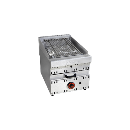 Grelhador pedra vulcanica, 1 queimador mod.GPV-1G SB 400*700*400
