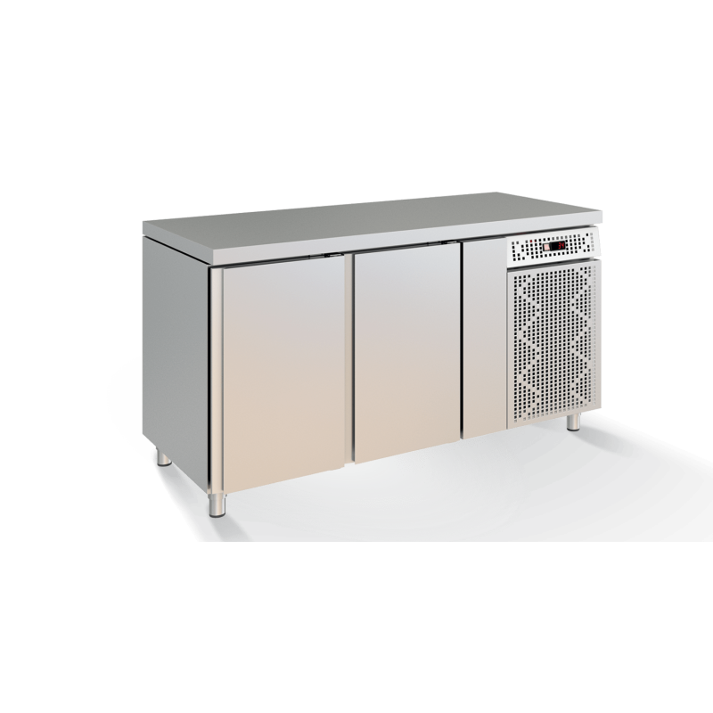 Bancada refrigerada L600 refrigeração estática 3 portas c/2000*600*900
