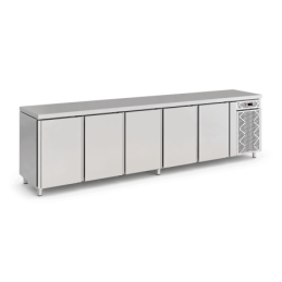 Bancada refrigerada L600 refrigeração ventilada 6 portas c/3500*600*900