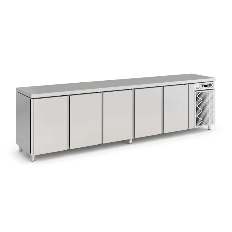 Bancada refrigerada L600 refrigeração ventilada 6 portas c/3500*600*900