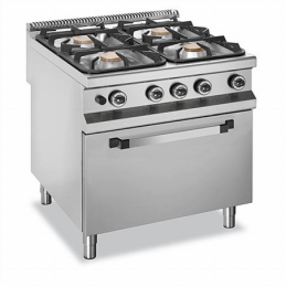 Fogão magnus gas c/4 queimadores c/forno gn2/1 linha 900