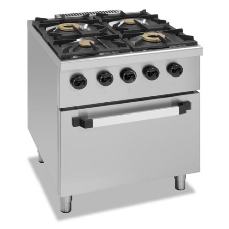 Fogão magnus gas c/4 queimadores c/forno gn2/1 linha 700