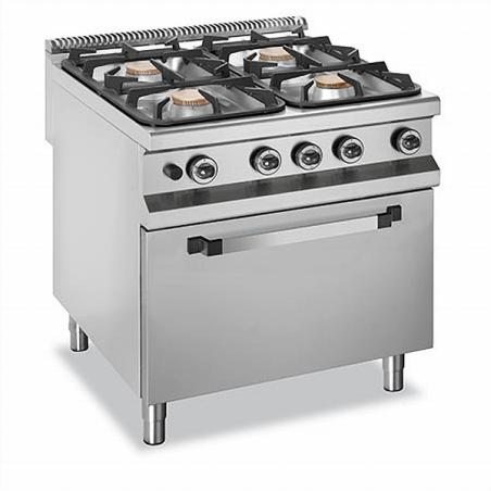 Fogão magnus gas c/4 queimadores c/forno gn2/1 linha 900