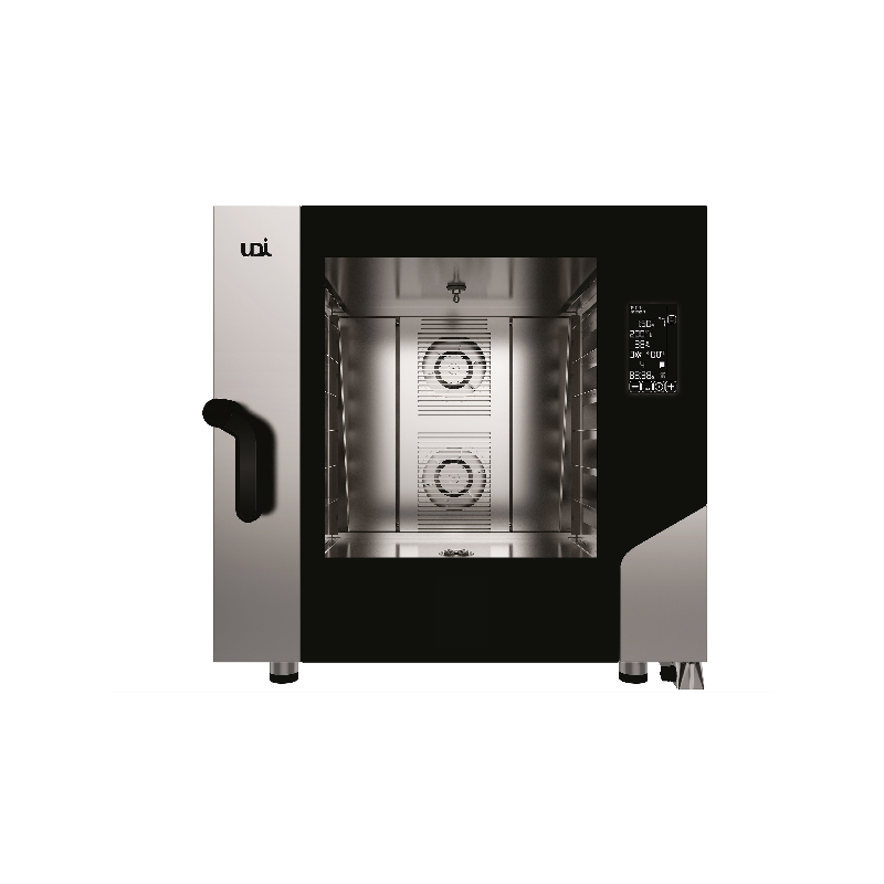 Forno eléctrico vapor directo programável de 6 tabuleiros GN1/1-40X60