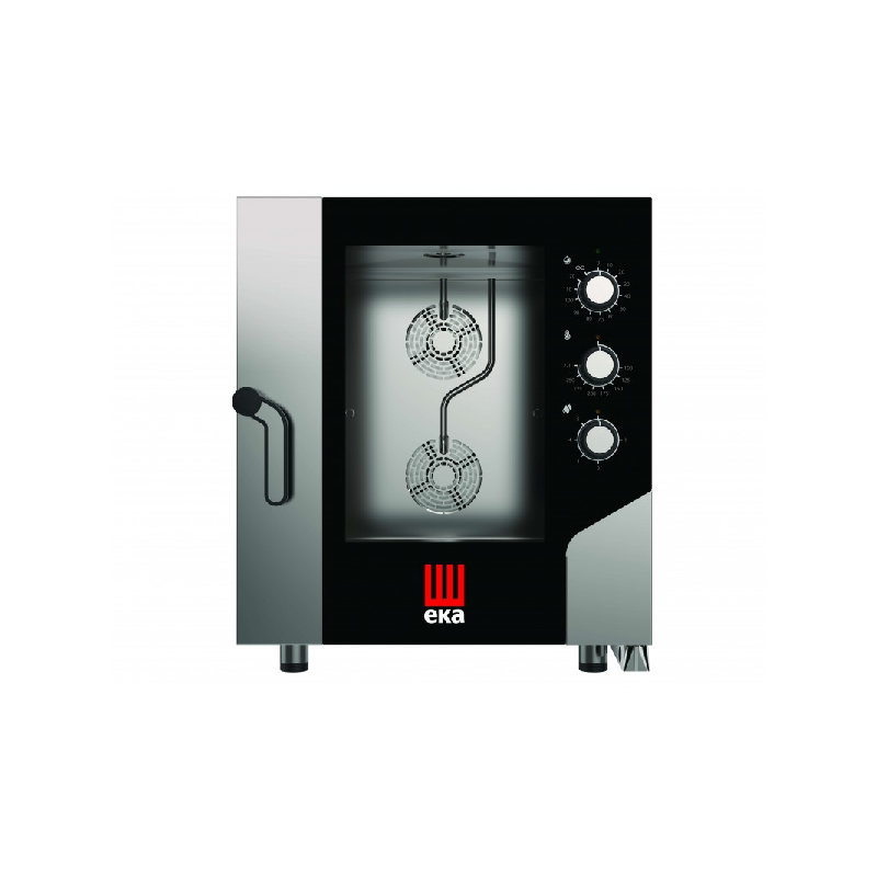 Forno convector vapor eléctrico combinado de 7 tabuleiros GN1/1-40X60